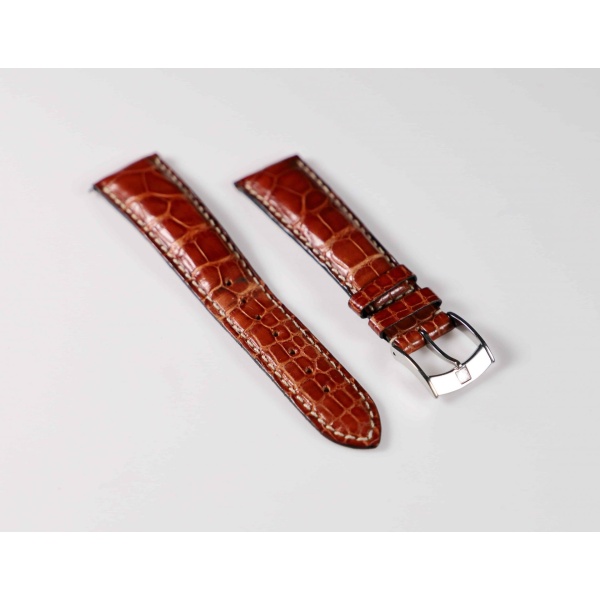 Zenith 20MM Alligator Strap with Zenith Tang Buckle - Rare Watch Parts