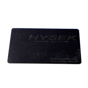 Hysek Watch Warranty Guarantee Card
