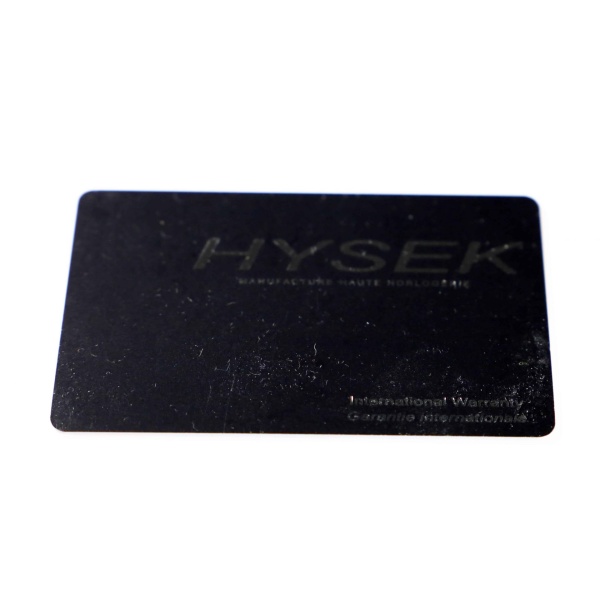 Hysek Watch Warranty Guarantee Card - Rare Watch Parts