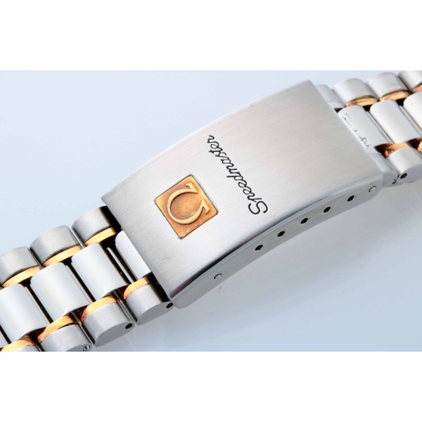 Omega 1469 813 Speedmaster 18MM Tutone Watch Bracelet Full Ink - Rare Watch Parts