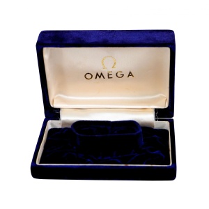 Omega Watch Box Royal Blue Vintage