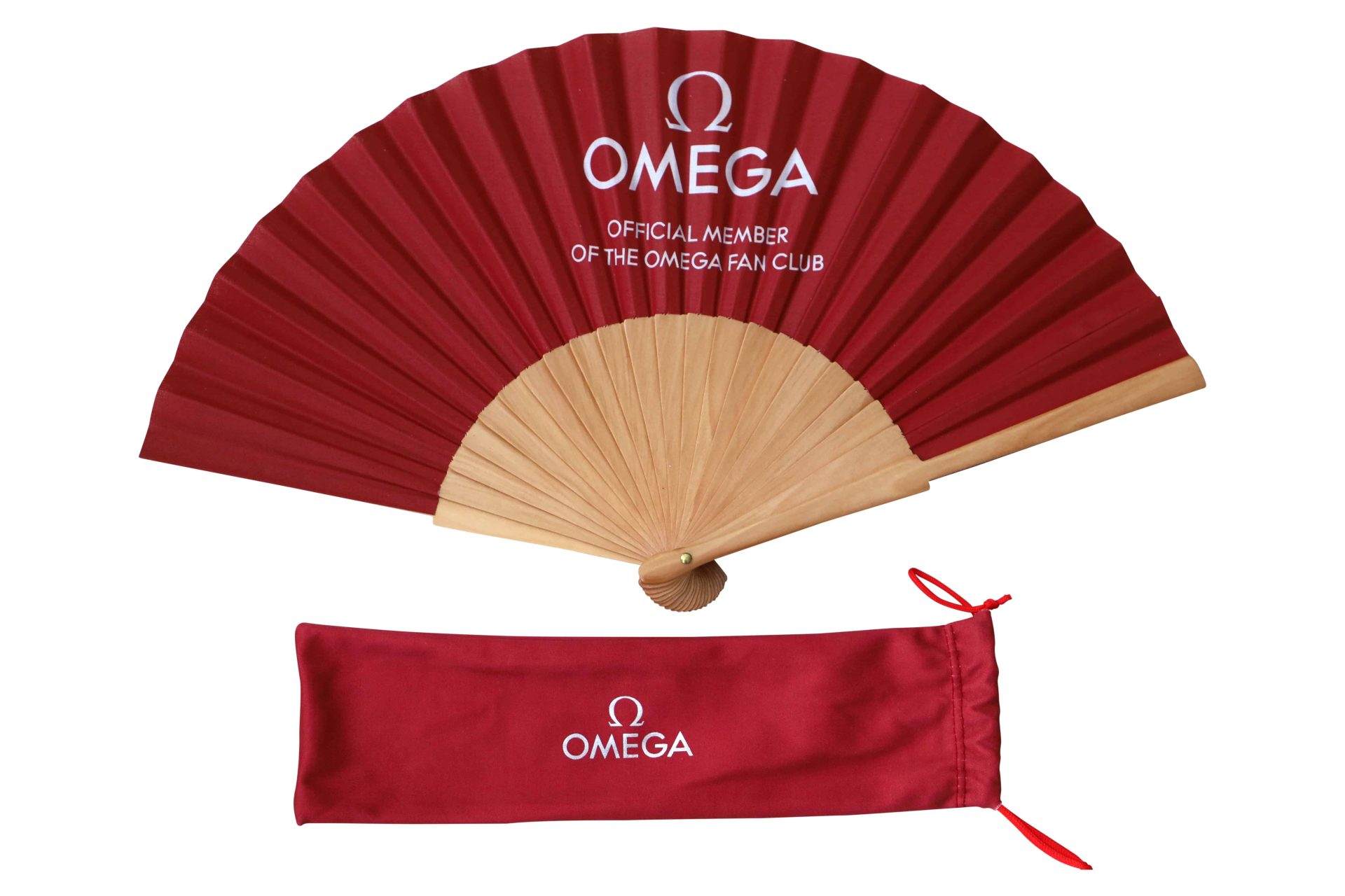 Omega Watch Club Official Member Folding Hand Fan - Rare Watch Parts