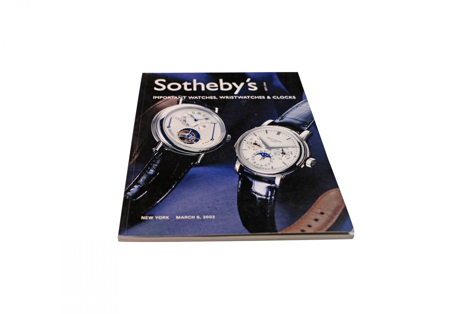 Sotheby's Important Watch, Wristwatch And Clock New York March 6, 2003 Auction Catalog - Rare Watch Parts