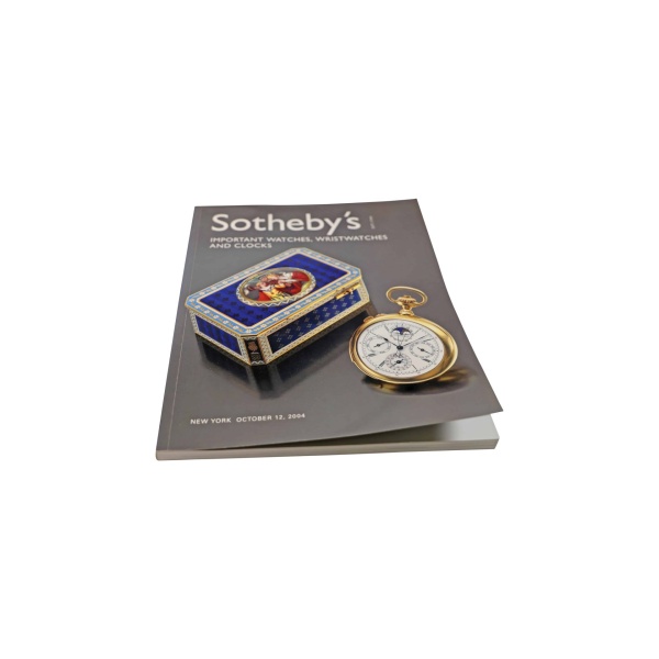 Sotheby's Important Watches, Wristwatches And Cloaks New York October ...