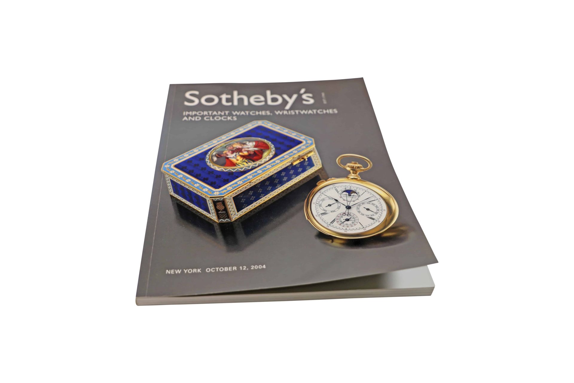 Sotheby's Important Watches, Wristwatches And Cloaks New York October 12, 2004 Auction Catalog - Rare Watch Parts