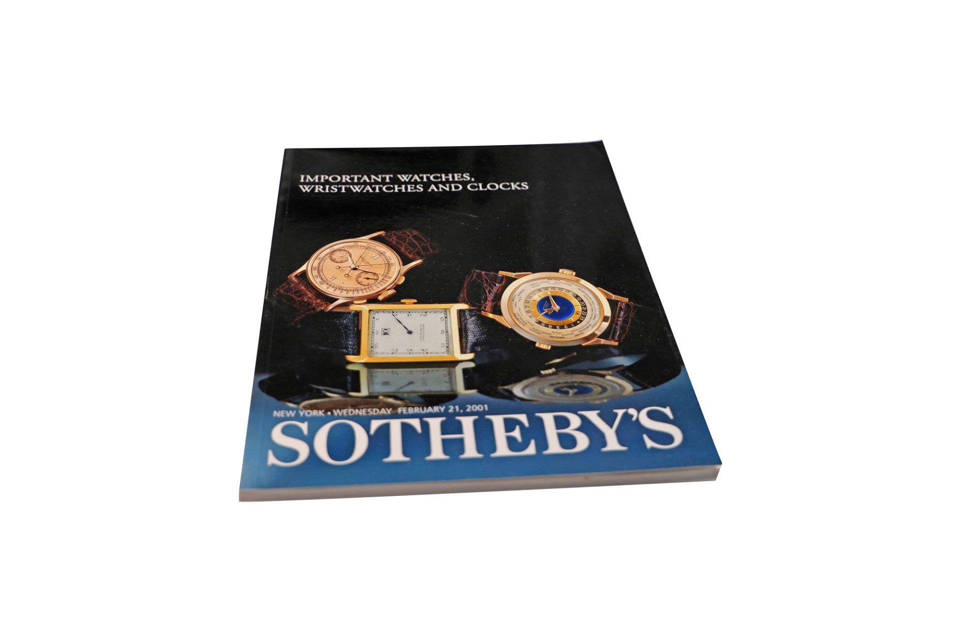 Sotheby's Important Watches, Wristwatches And Clock New York February 21, 2001 Auction Catalog - Rare Watch Parts