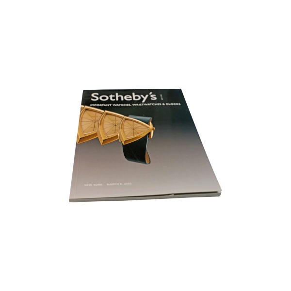 Sotheby's Important Watches, Wristwatches And Clock New York March 6, 2002 Auction Catalog - Rare Watch Parts