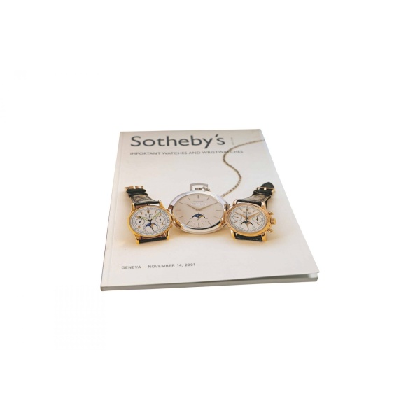 Sotheby's Important Watches, Wristwatches Geneva November 14, 2001 Auction Catalog - Rare Watch Parts