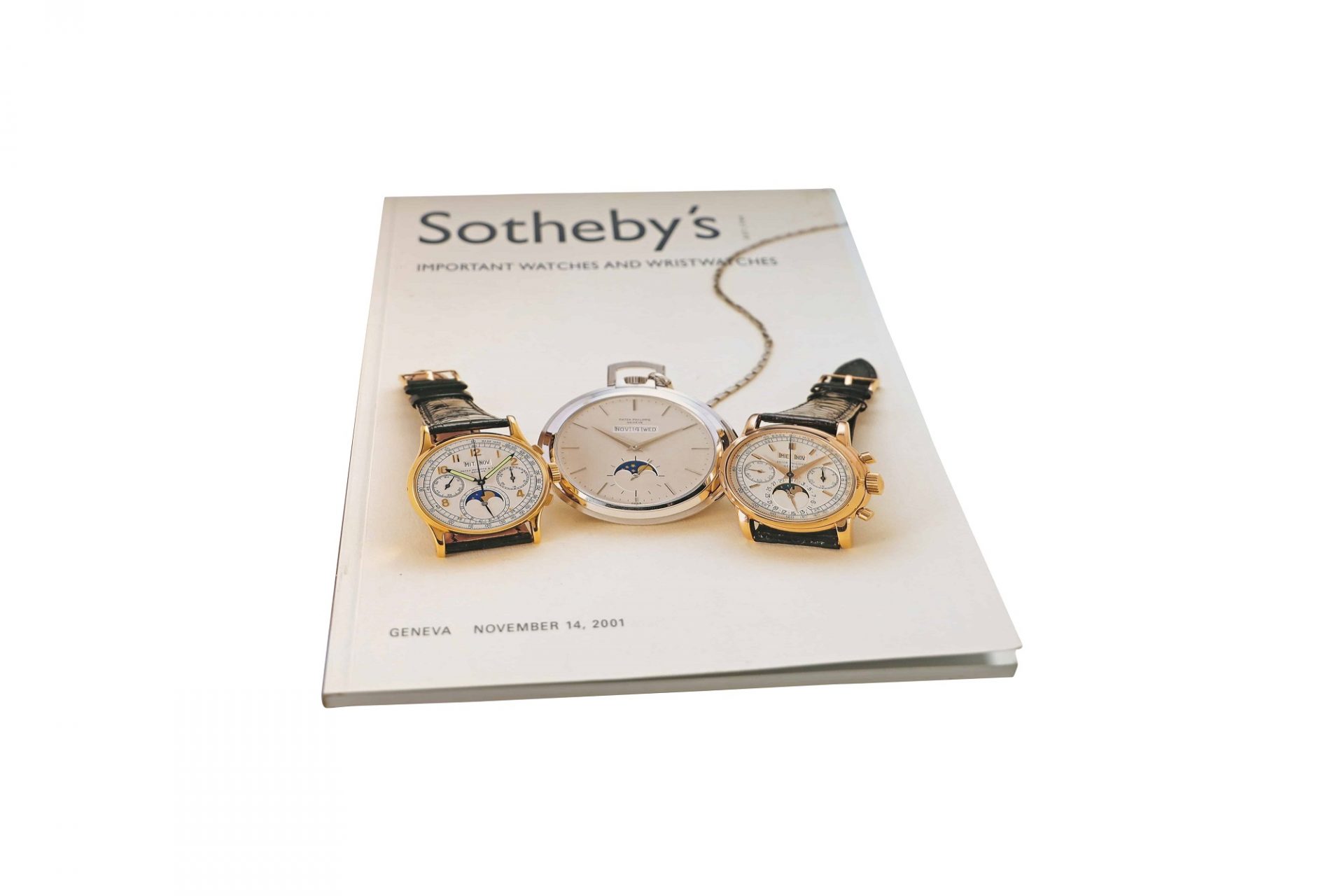 Sotheby's Important Watches, Wristwatches Geneva November 14, 2001 Auction Catalog - Rare Watch Parts