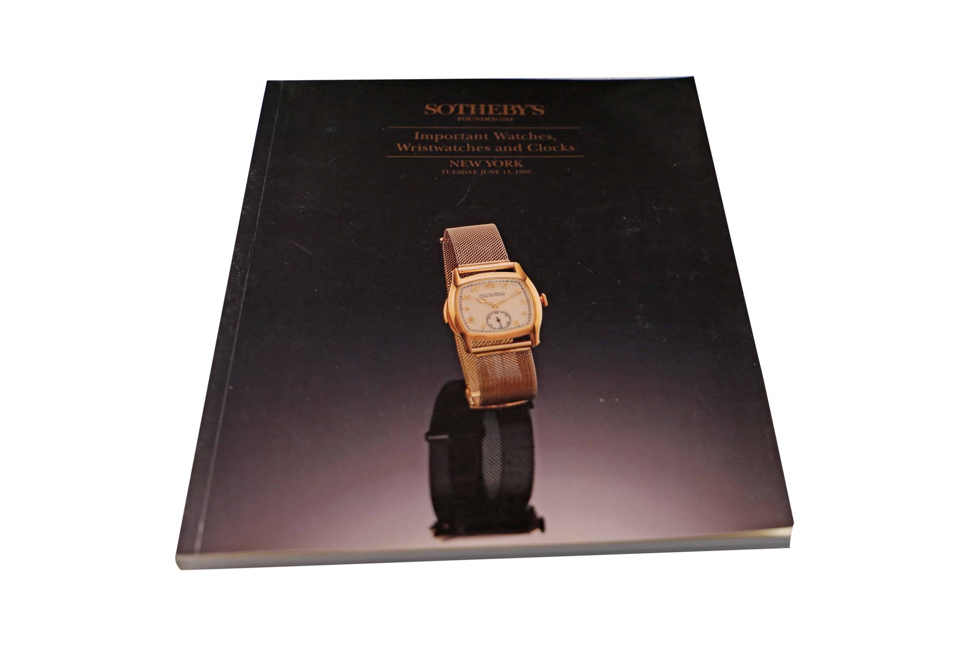 Sotheby's Important Watches wristwatches And Clock New York June 13, 1995 Auction Catalog - Rare Watch Parts