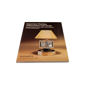 Sotheby’s Important , Watches, wristwatches And Clocks New York June 25, 1996 Auction Catalog