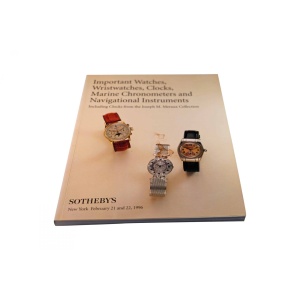 Sotheby’s Important Watches, Wristwatches, Clocks, Marine Chronometers And Navigational Instruments New York February 21, 1996 Auction Catalog