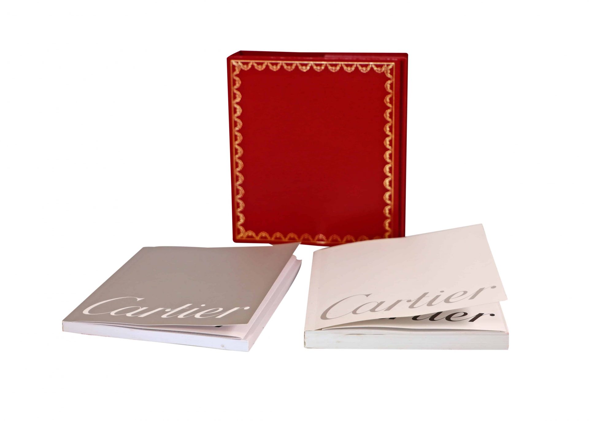 6824 Cartier Watch Warranty Instruction Manual Booklets with Leather Sleeve - Rare Watch Parts