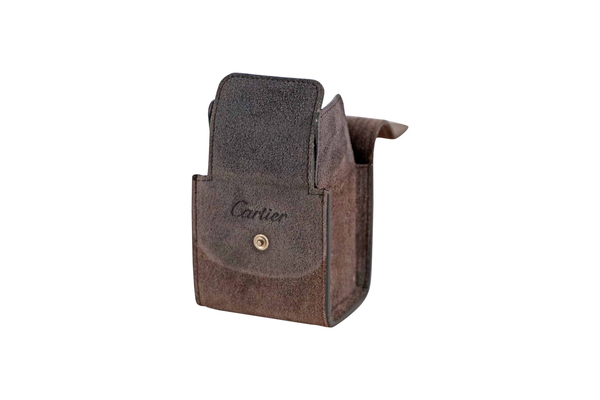 Cartier Suede Travel Carry Pouch Soft Box - Rare Watch Parts