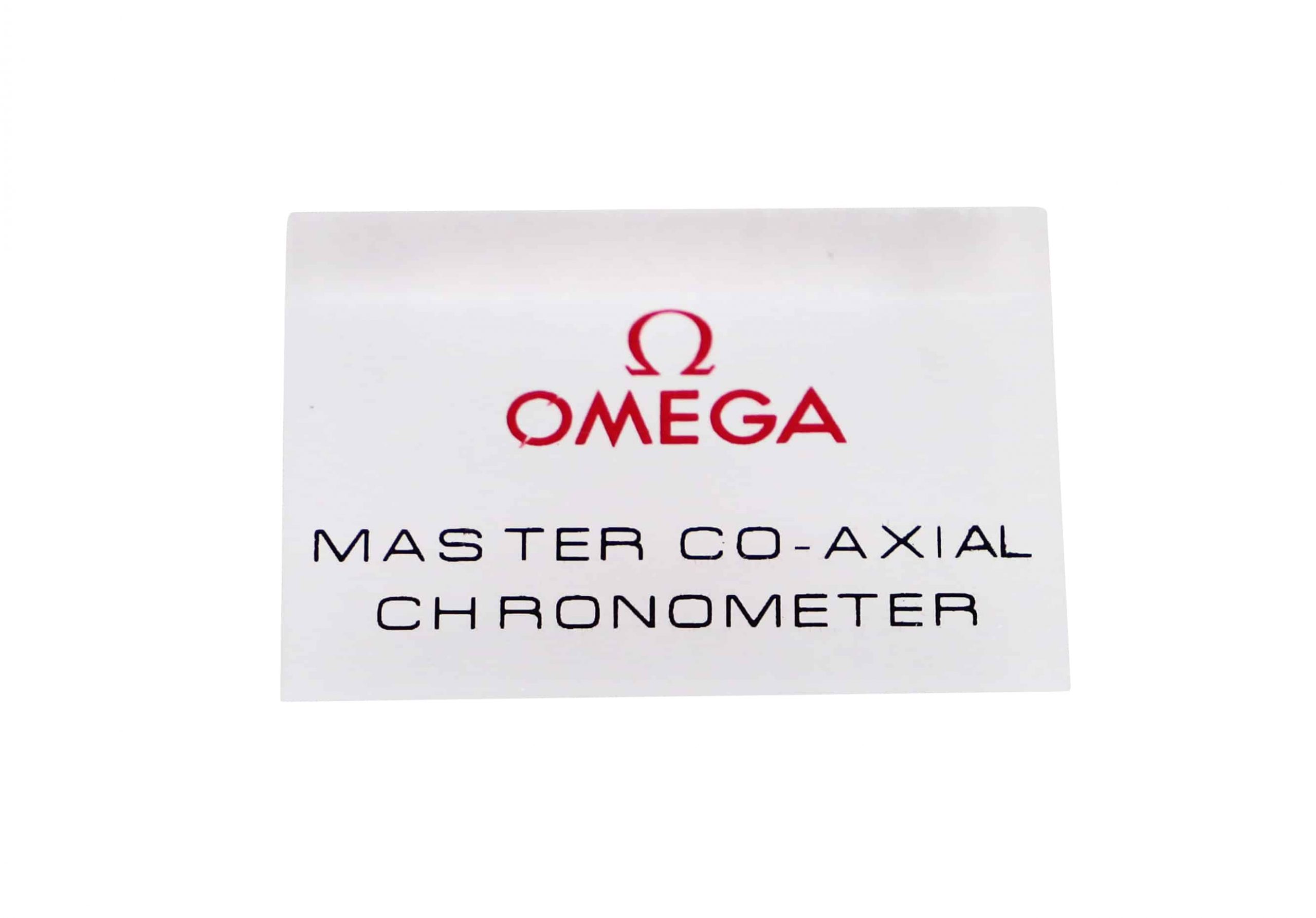 Omega Master Co-Axial Chronometer Display Sign - Rare Watch Parts