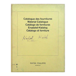 Patek Philippe Master Parts Material Manual Catalogue Vintage