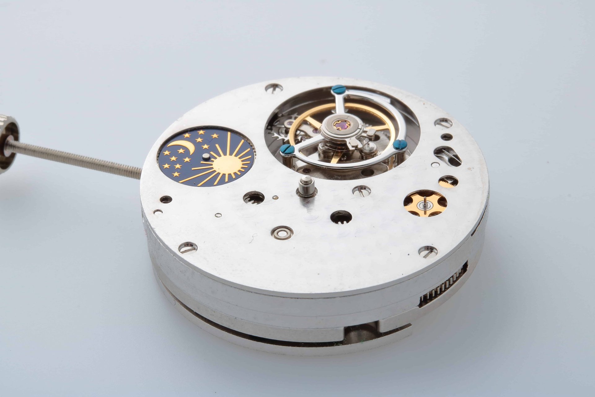 Automatic Tourbillon 24HR Sun/Moon Watch Movement 3C10