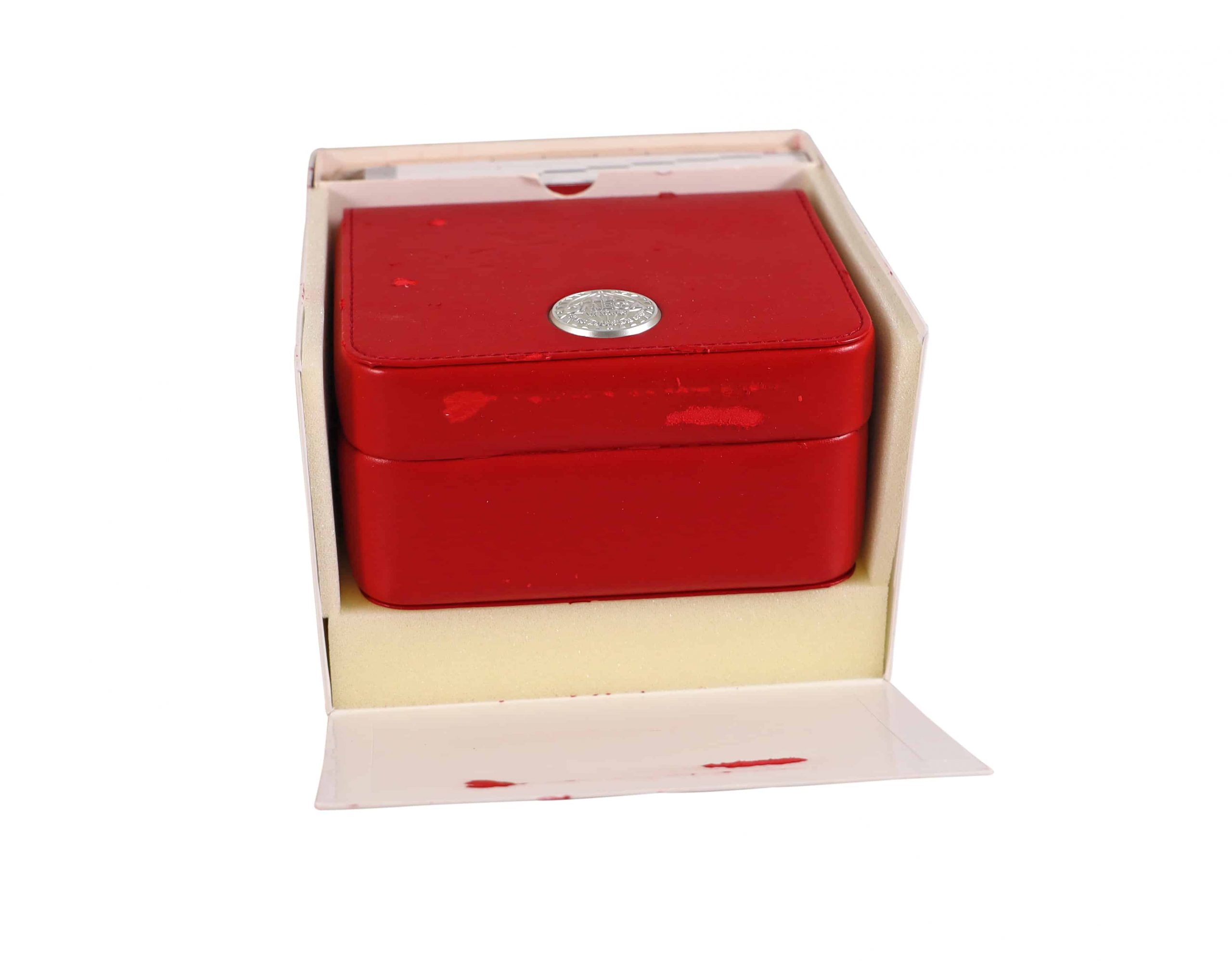 6851 Omega Watch Box With Operating InstructionsBook Leather Wallet